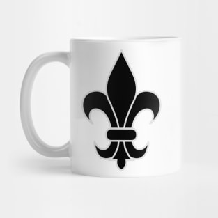 fleur de lis (black) Mug